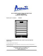 Preview for 1 page of Avanti WC4800C Instruction Manual