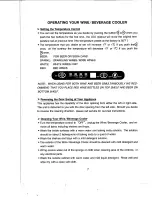 Preview for 8 page of Avanti WC492D Instruction Manual