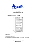 Preview for 1 page of Avanti WC494D Instruction Manual