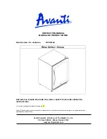 Предварительный просмотр 1 страницы Avanti WCR520AS Instruction Manual