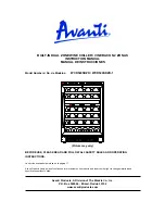 Avanti WCR524SDZD, WCR5104DZD, WC5101 Instruction Manual preview