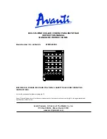 Preview for 1 page of Avanti WCR5403SS Instruction Manual