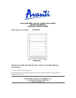 Preview for 1 page of Avanti WCR5450DZ Instruction Manual