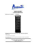 Preview for 1 page of Avanti WCR682SS-1 Instruction Manual