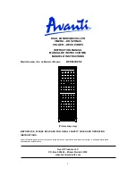 Avanti WCR683DZD-2 Instruction Manual предпросмотр