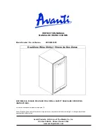 Avanti WCR8500SDZ Instruction Manual preview