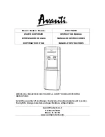 Preview for 1 page of Avanti WD360 Instruction Manual