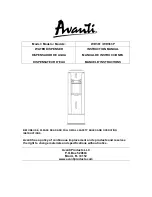 Предварительный просмотр 1 страницы Avanti WD361 Instruction Manual