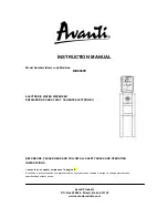 Avanti WDE98PS Instruction Manual preview