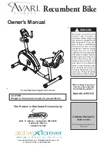 Avari Fitness Recumbent Bike A150-210 Owner'S Manual preview