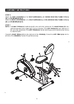 Предварительный просмотр 9 страницы Avari Fitness Recumbent Bike A150-210 Owner'S Manual