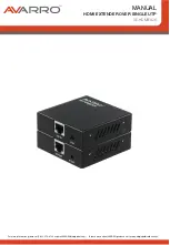 Предварительный просмотр 1 страницы AVARRO 0E-HDMIEX2K Manual