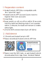 Preview for 2 page of Avatar Controls Wi-Fi Smart Bulb User Manual