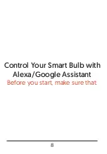 Preview for 8 page of Avatar Controls Wi-Fi Smart Bulb User Manual