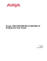 Preview for 1 page of Avaya 1603-I User Manual