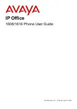 Avaya 1616 User Manual preview