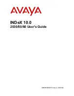 Avaya 2060 User Manual preview