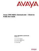 Avaya 3100 User Manual preview