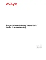 Предварительный просмотр 1 страницы Avaya 3524gt Troubleshooting Manual