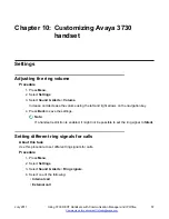 Предварительный просмотр 57 страницы Avaya 3730 Communications Manual