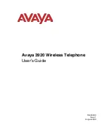 Avaya 3920 User Manual предпросмотр