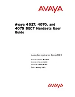 Avaya 4027 User Manual preview