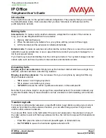 Avaya 40DHB0002UKAE User Manual предпросмотр