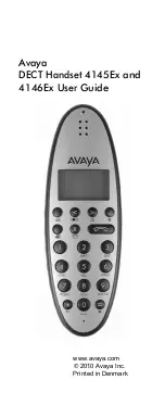 Preview for 1 page of Avaya 4145E User Manual