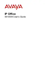 Предварительный просмотр 1 страницы Avaya 5610SW User Manual