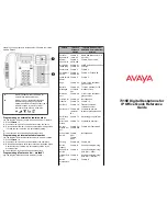 Preview for 2 page of Avaya 7316E Quick Reference Manual