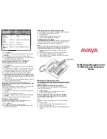 Preview for 3 page of Avaya 7316E Quick Reference Manual