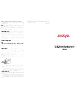 Preview for 4 page of Avaya 7316E Quick Reference Manual