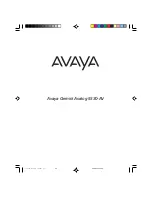 Preview for 1 page of Avaya 9330 AV User Manual