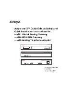 Preview for 1 page of Avaya A10 Instructions Manual