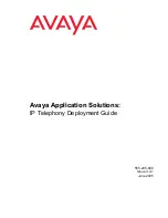 Предварительный просмотр 1 страницы Avaya Application Solutions Deployment Manual