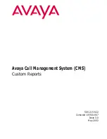 Предварительный просмотр 1 страницы Avaya Call Management System Custom Reports