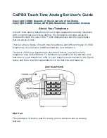 Preview for 1 page of Avaya CalPBX Touch-Tone Analog Set 2500 User Manual