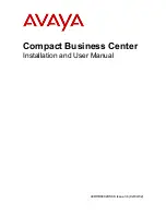 Предварительный просмотр 1 страницы Avaya Compact Business Center Installation And User Manual