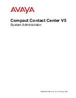 Avaya Compact Contact Center V5 System Administrator Manual предпросмотр