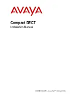 Avaya Compact DECT Installation Manual предпросмотр