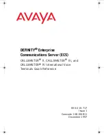 Avaya Definity Callmaster (French) Quick Reference preview