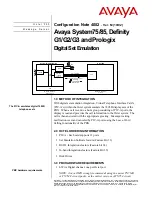 Avaya Definity G1 Configuration Note preview