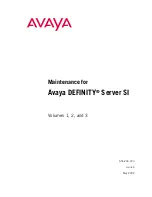 Avaya Definity SI Maintenance Manual предпросмотр