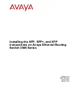 Avaya ERS 3500 Series Manual preview