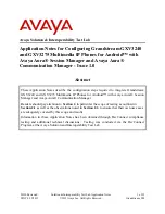 Avaya GXV3240 Application Notes предпросмотр