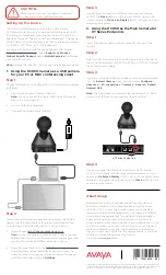 Preview for 2 page of Avaya Huddle HC050 Quick Setup Manual