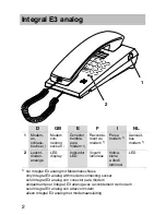 Preview for 2 page of Avaya Integral E3 analog Operating Instructions Manual