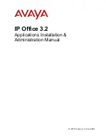 Avaya IP Office 3.2 Applications Installation & Administration Manual preview