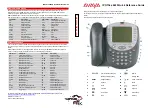 Предварительный просмотр 1 страницы Avaya IP Office 4625 Quick Reference Manual