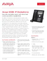 Avaya IP Office 9608 Specifications preview